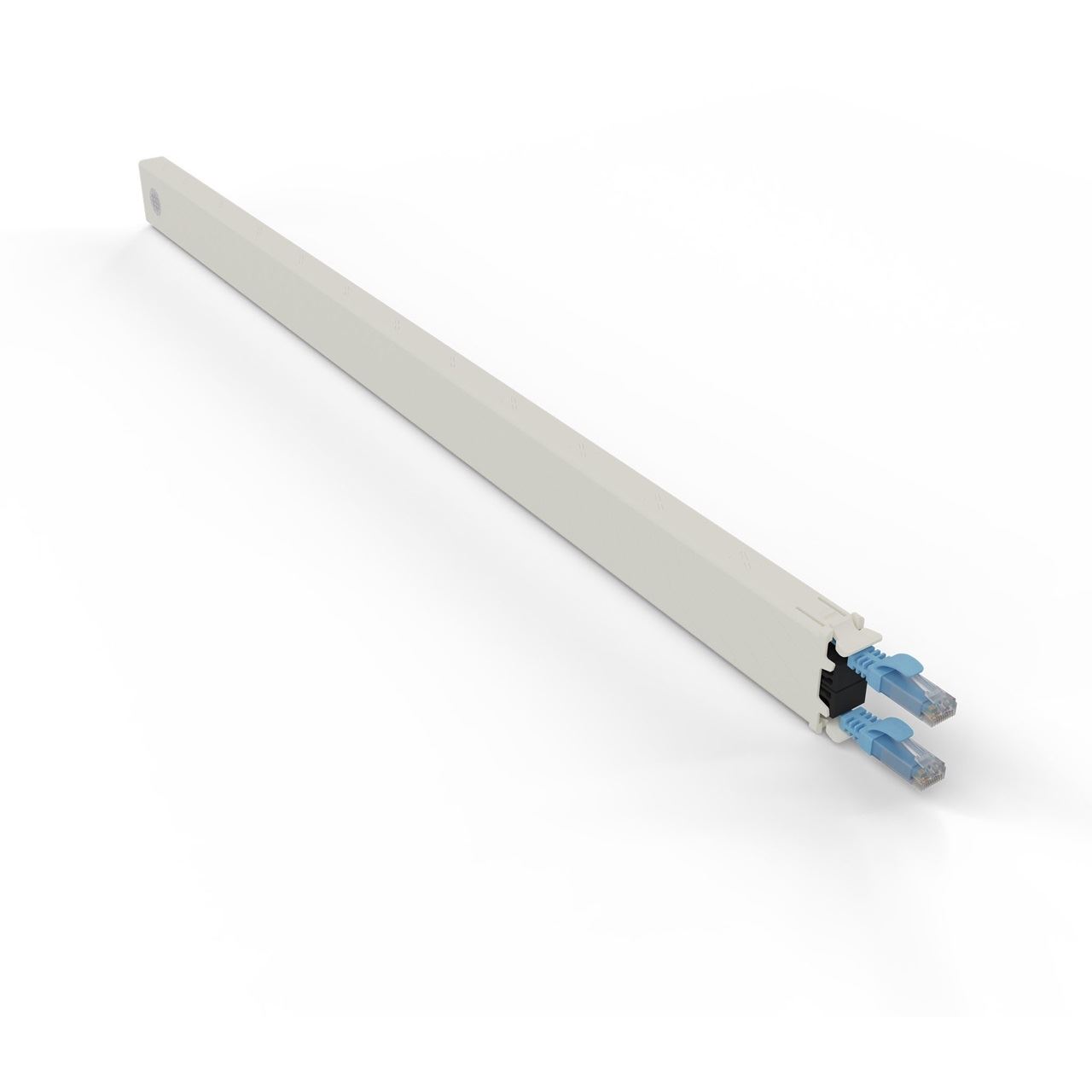 Patchbox Kassette Cat 6A 30HE UTP 1,8m blau