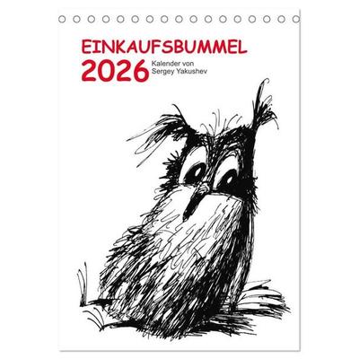 Einkaufsbummel 2026 (Tischkalender 2026 DIN A5 hoch), CALVENDO Monatskalender