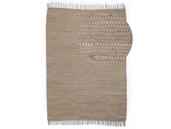 carpetfine Flickenteppich Chindi Uni waschbar 60x90 cm Taupe Fleckerlteppich, handgewebt aus 100 % Baumwolle, bis 30 °C Schonwäsche, für Wohnzimmer, Schlafzimmer und Esszimmer