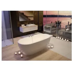 Hoesch iSENSI Oval-Badewanne 3822.010 190x90cm, weiß, 259 l, mit Überlaufschlitz
