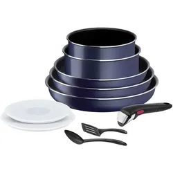 Tefal L1579102, Pfannenset + Topfset, Blau