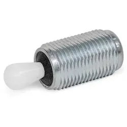 Seitendruckstücke, Hülse Stahl, Druckstift Stahl / Kunststoff, zum Einschrauben (713-6-40-11,5-KB)
