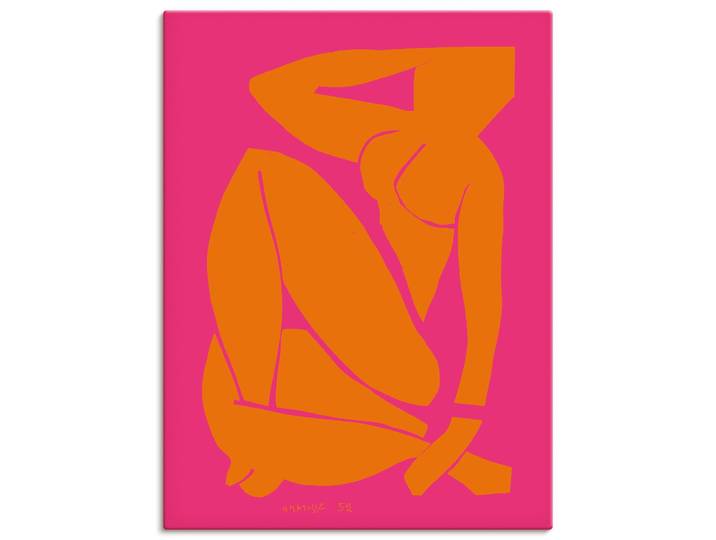 Wandbild ARTLAND Nu bleu III. 1952 , farbe bild(er): orange, B:90cm H:120cm, Bilder, Wandbild, als Alubild, Leinwandbild, Poster, Wandaufkleber in verschied. Grössen