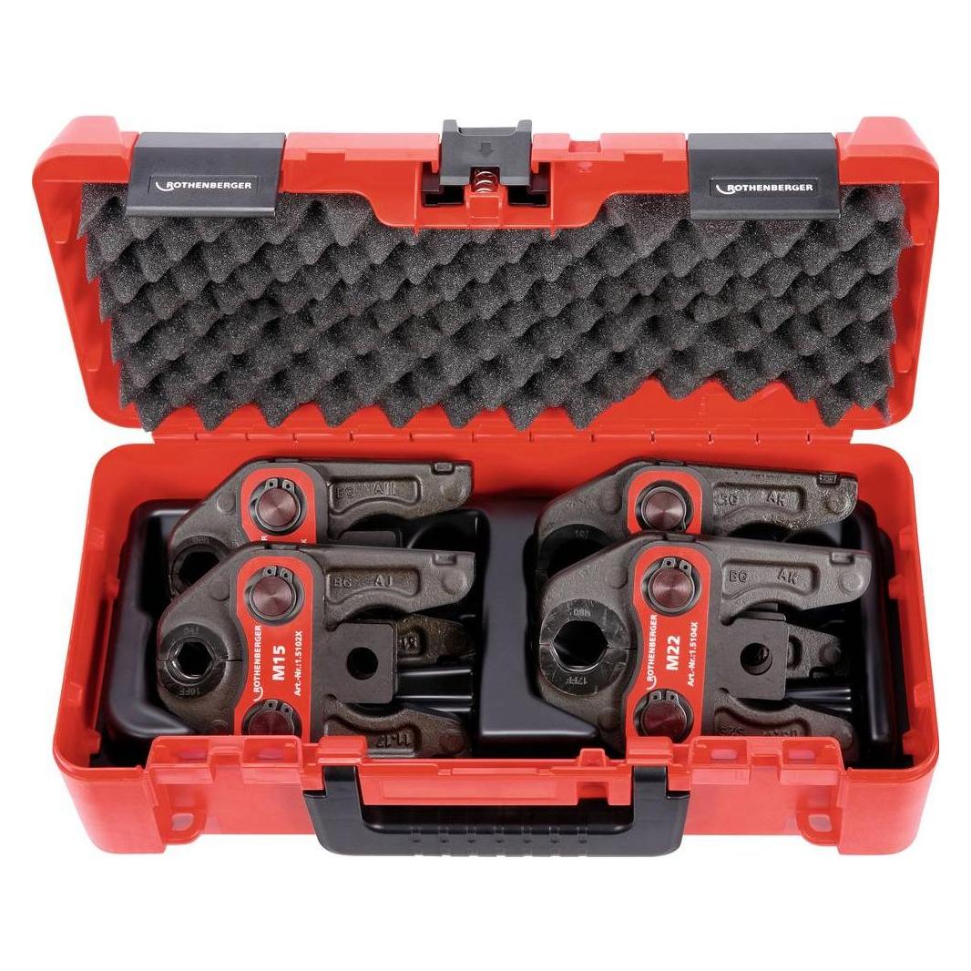Rothenberger Pressbacken ROMAX Standard Set M 15-18-22-28 mm (015062X)