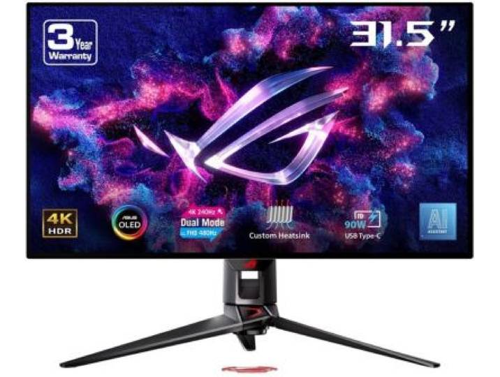 Asus - Ecran Pc Gamer Rog Swift 32 4k 240hz Oled Hdr10+ Hdmi 2.1 G-Sync