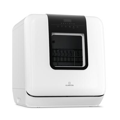Klarstein Melville Tischgeschirrspüler | 7 Programme | Aqua-Stop-Technologie | 860 W | 42 cm Weiß