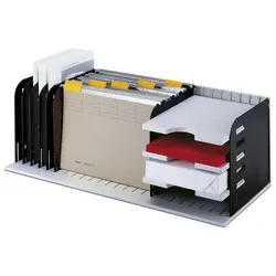 styro styrorac Sortierstation DIN A4 7 -Fach grau/schwarz