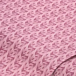 Baumwollstoff Blätterzweig "Sina", rosa/beere