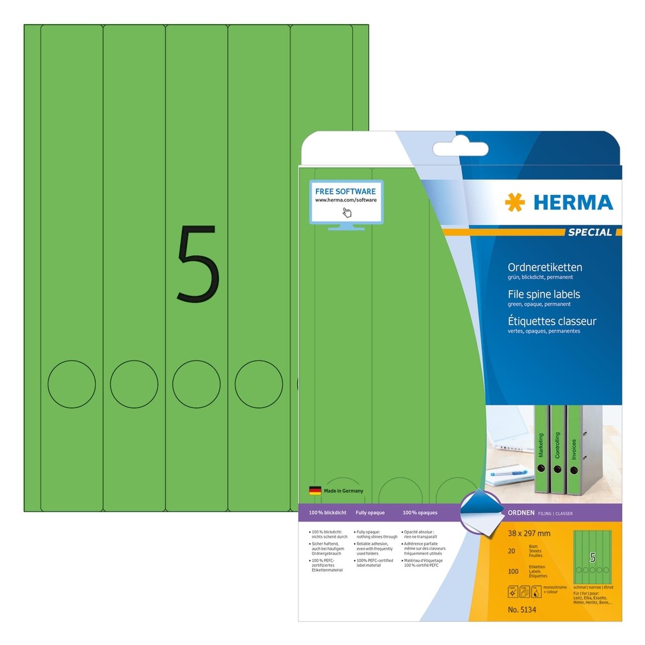 Herma Ordneretiketten A4 (5134)