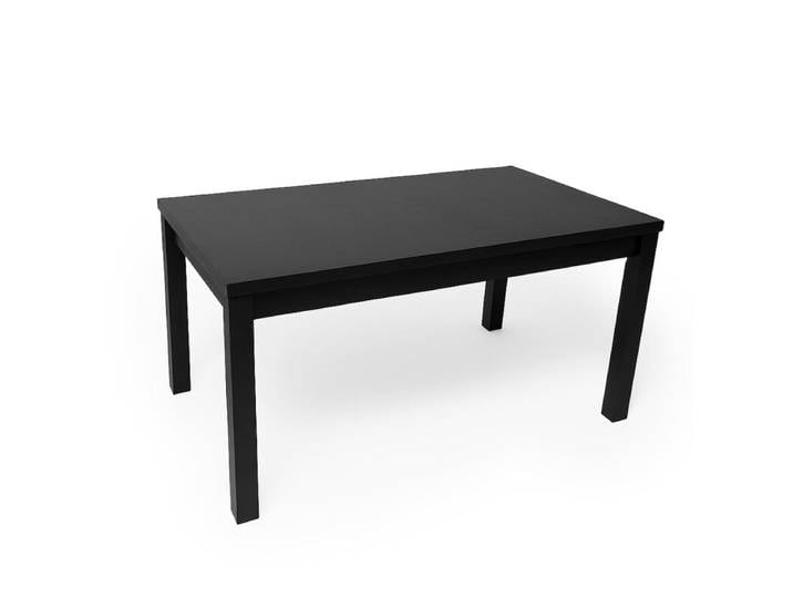 Rechteckiger Esstisch 80x120cm schwarz