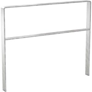 WSM Fahrradständer 9620 VZ, Bodenmontage, Anlehnparker, beidseitig, Breite 100cm, für 2 Fahrräder