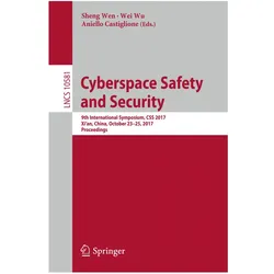 Cyberspace Safety and Security, Fachbücher von Wu, Aniello, Wei�, Castiglione, Sheng Wen