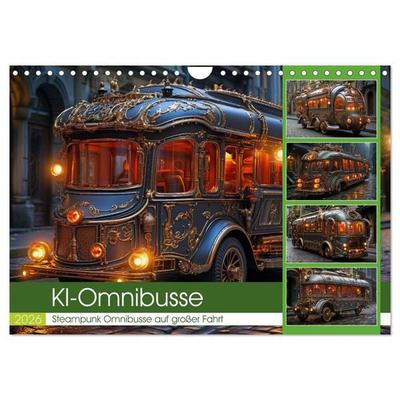 KI-Omnibusse (Wandkalender 2026 DIN A4 quer), CALVENDO Monatskalender