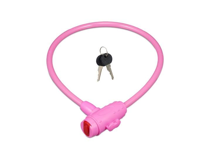 Fahrradschloss für Kinder Pink-Rot
