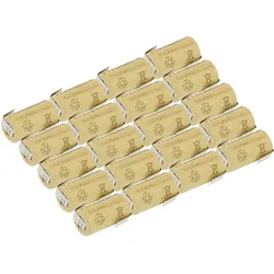 20x XCell Sub-C Hochleistungsakku mit Z-Lötfahne - 1,2V 2000 mAh NiCd