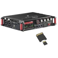 Tascam Audio-Recorder FR-AV4 4-Spur Feldrecorder mit Speicherkarte (Mehrspurrecorder), Audiorecorder, Schwarz