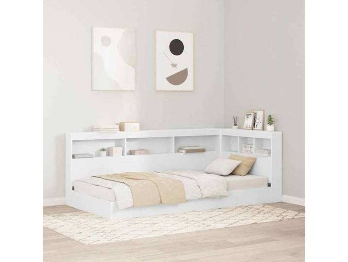 (ON SALE)Armoire Tête de Lit - Tête de lit de rangement Blanc 80 cm Bois d'ingénierie - 217.5x97.5x76.5 cm EU597193