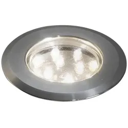 Konstsmide Mini LED Einbau-Bodenspots 3er-Set, I44, 12V, je 0.72W 3000K 12lm, Edelstahl 304 / Klarglas KON-7465-000