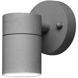 Konstsmide Außen-Wandleuchte MODENA, GU10 max. 35W, Grau, Aluminium / Klarglas KON-7572-300