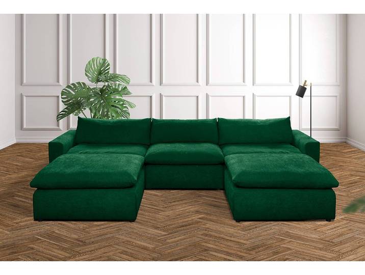 1,5-Sitzer Modulsofa Nizza Grün/Grün 102 x 102 x 84cm