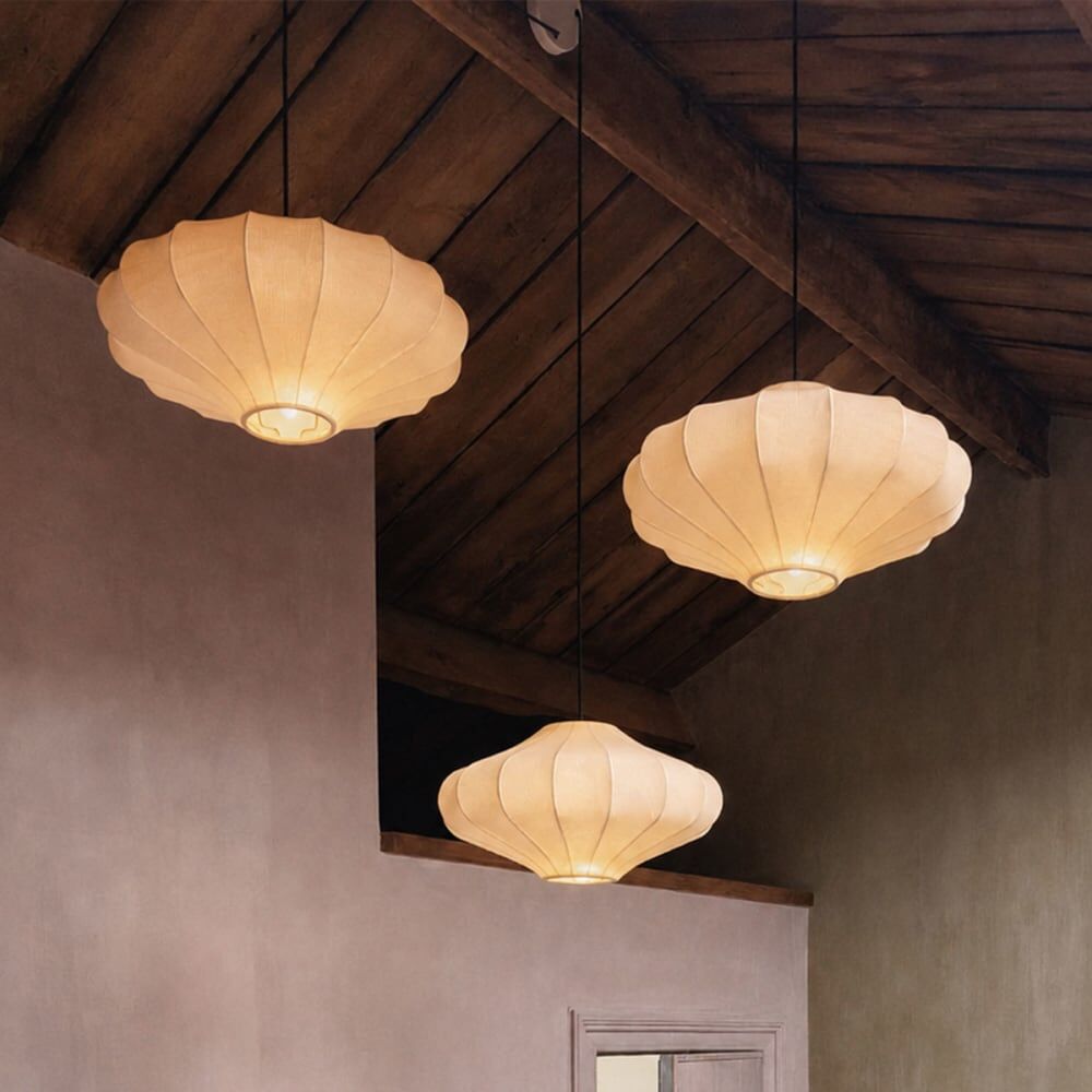 QAZQA Suspension japandi beige 50 cm Beige 100x148x50cm