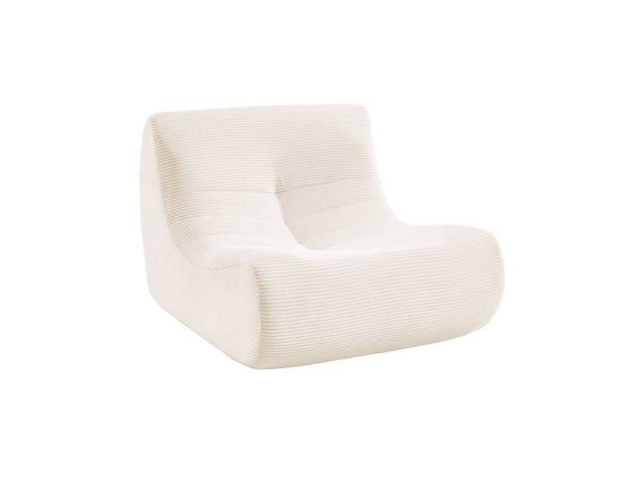 Sweeek Chauffeuse compressée velours côtelé 1 place SOKOL Beige Crème