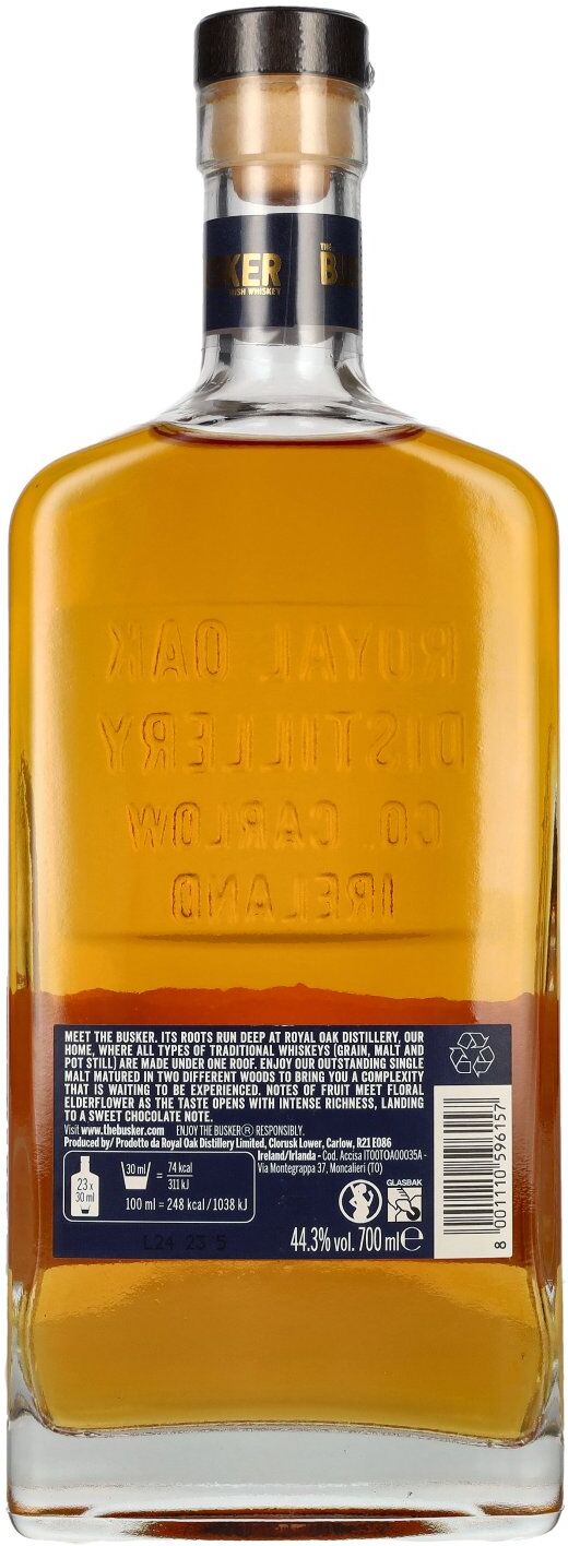 The Busker Single Malt Irish Whiskey 44,3% Vol. 0,7l