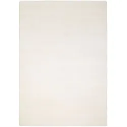 Nepalteppich Prestige Uni 200 x 300 cm Schurwolle Weiß