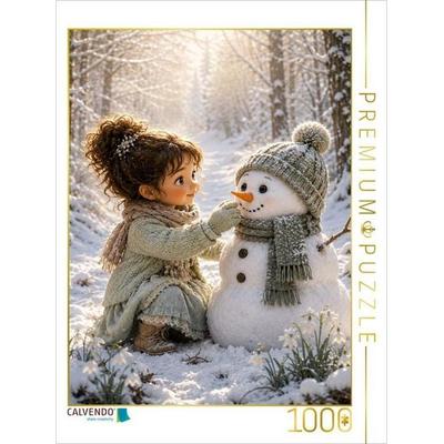 CALVENDO Puzzle Der kleine Winterfreund | 1000 Teile Lege-Größe 64x48cm Foto-Puzzle für glückliche Stunden