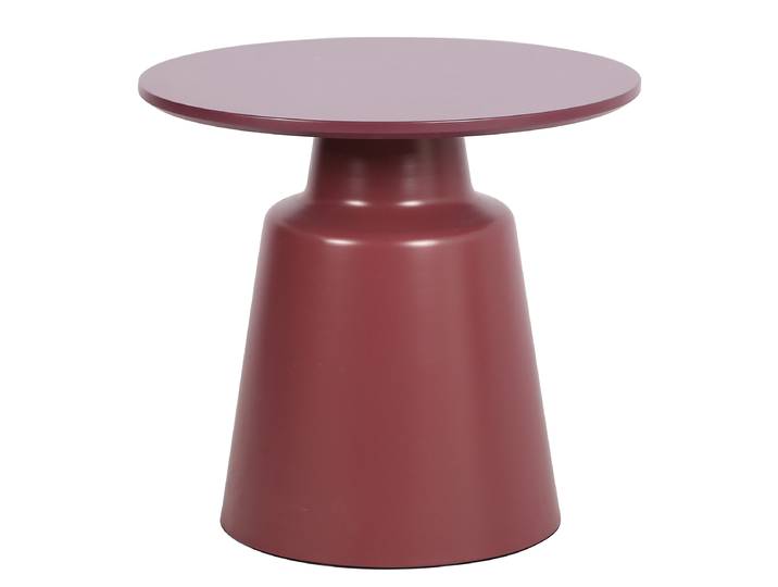 Couchtisch PAGAY - 50 cm Ø 50cm Rot/Burgunderrot