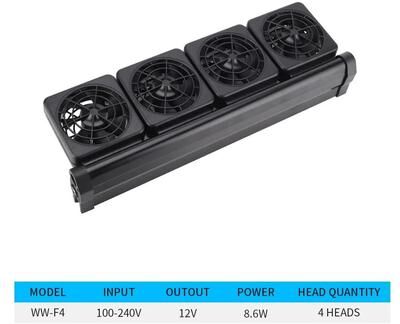 Uplift Essentials Adjustable Cooling Fan For Aquarium Heat Dissipation uk ww f4