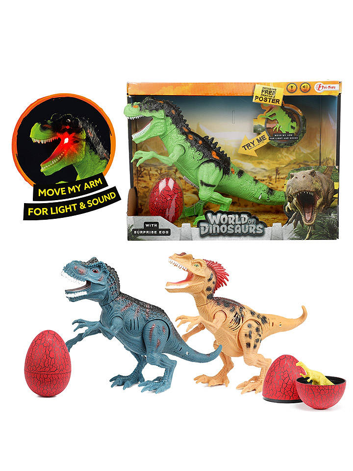 Toi-Toys Dinosaurier mit Ton+Ei - ab 3 Jahren (Überraschungsprodukt) - onesize