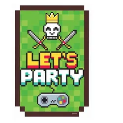 Party-Einladung Minecraft, 6 St.
