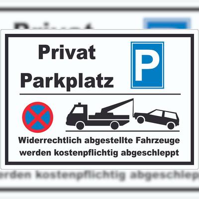 HB-Druck Privat Parkplatz Aufkleber A0 (841x1189mm)