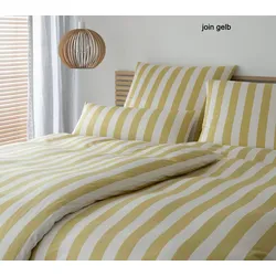 Elegante Bettwäsche Join - 155x220 cm + 40x80 cm	join gelb