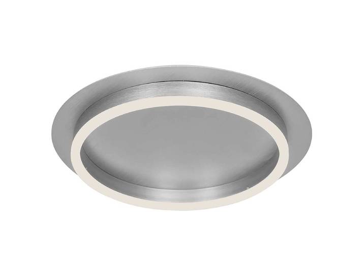 Plafonnier Ringlux Ø 32cm Argenté/Argenté Matériau : Métal Surface en métal : Brossé Type de métal : Aluminium Module LED