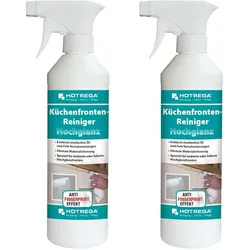 HOTREGA Küchenfronten Reiniger Hochglanz 500 ml Sprühflasche 2 Stück