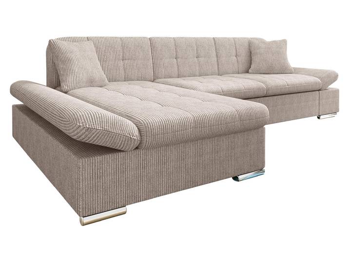 MIRJAN24 Ecksofa Montana Cord mit Regulierbare Armlehnen, L-Form Sofa vom Hersteller (Poso 03, Seite: Links)
