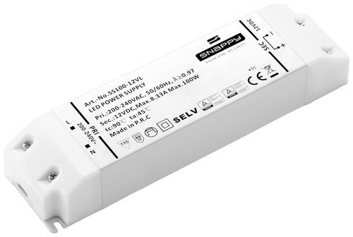 Dehner Elektronik SS 100-12VL LED-Trafo, LED-Treiber Konstantspannung 100W 8.3A 12 V/DC Überlastschutz, Überspannung