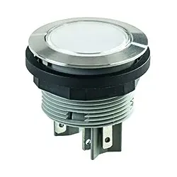SVATL1 - Drucktaster - 1 S, LED weiß, Edelstahl