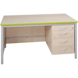 Lehrertisch mit 4 Schubladen