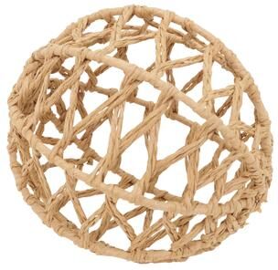 Saro Lifestyle "Tangled Charm Raffia Orb (Set of 4) - 4"""