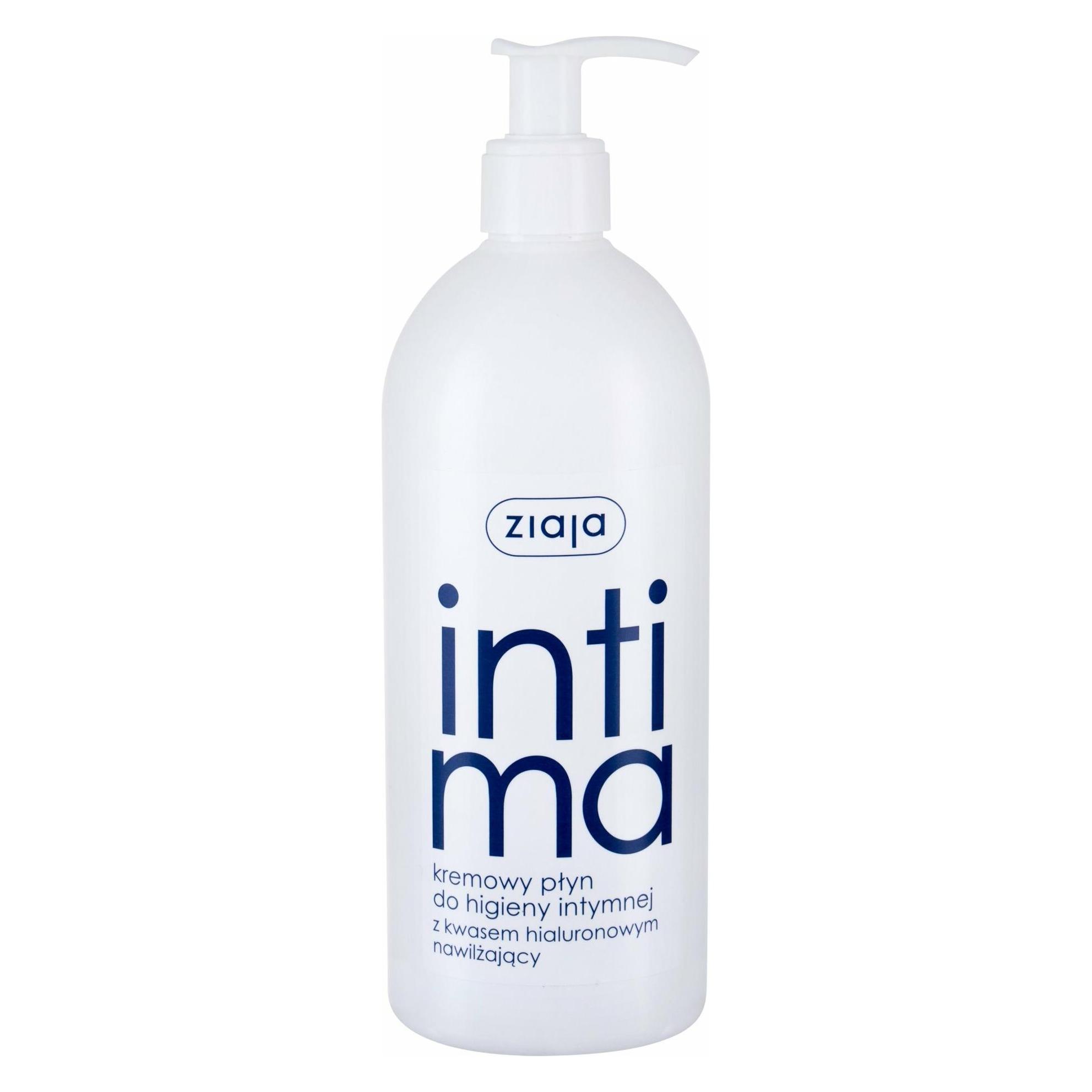 Ziaja Intima płyn kremowy do higieny intymnej z kwasem hialucynowym nawilżający 500ml (Intimwaschlotion, 500 ml) (33255304)