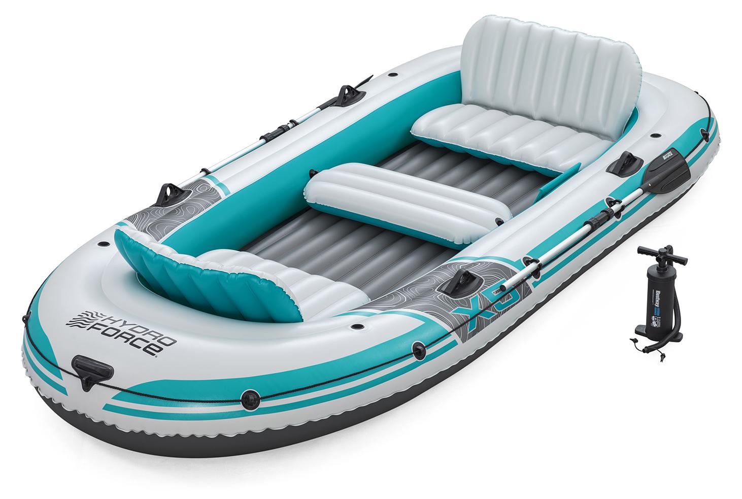 Bestway Hydro Force Schlauchboot Komplett-Set Adventure Elite X5 364 x 166 x 45 cm