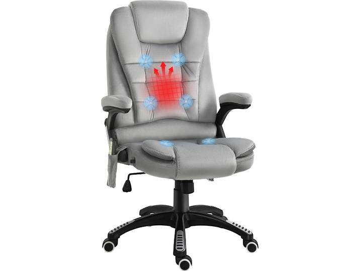Vinsetto Vinsetto Bürostuhl mit Massagefunktion, grau