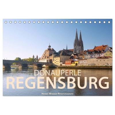 Donauperle Regensburg (Tischkalender 2027 DIN A5 quer), CALVENDO Monatskalender