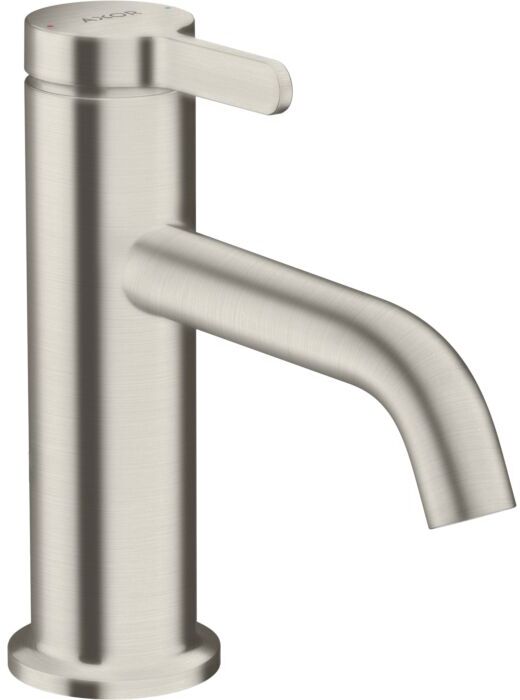 Hansgrohe Axor One Waschtischarmatur 48001800 Ausladung 130mm, unverschließbare Ablaufgarnitur, Edelstahl-Optik