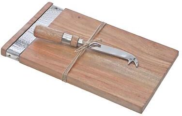 IH Casa Decor Acacia Wood Rectangle Cheese Board & Spreader