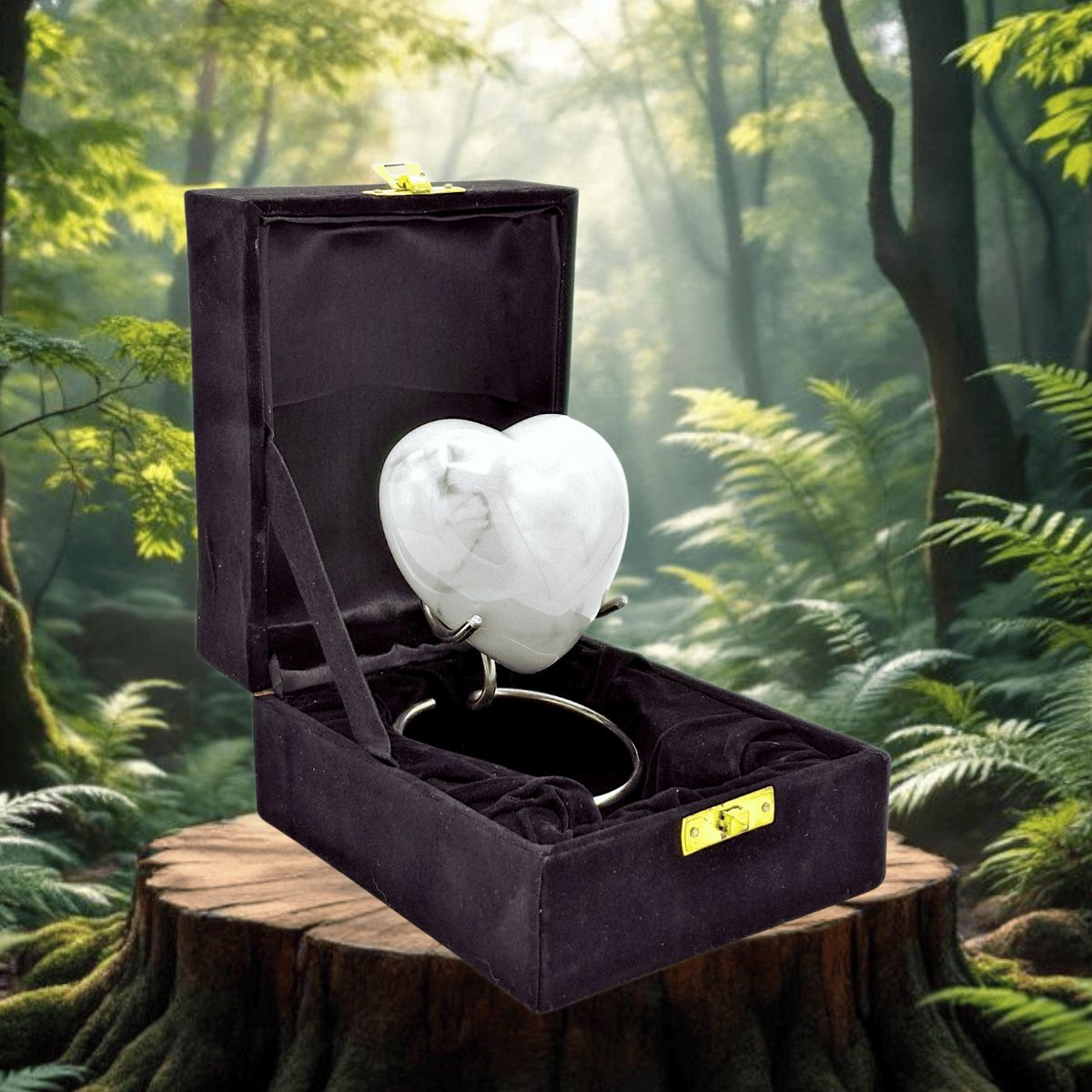 Hart Urn Verdeel Urn White Marble 74219H