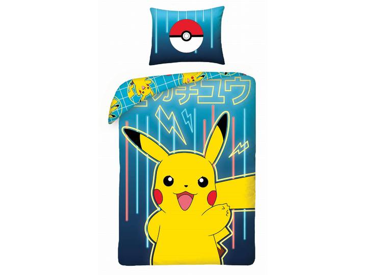 Argofield - Parure De Lit En Coton 140x200 Pokémon Pikachu